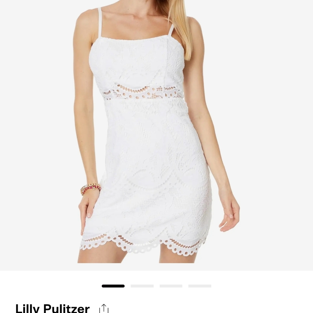 Nwt Size 16 Lilly Pulitzer White Lace Mini Dress